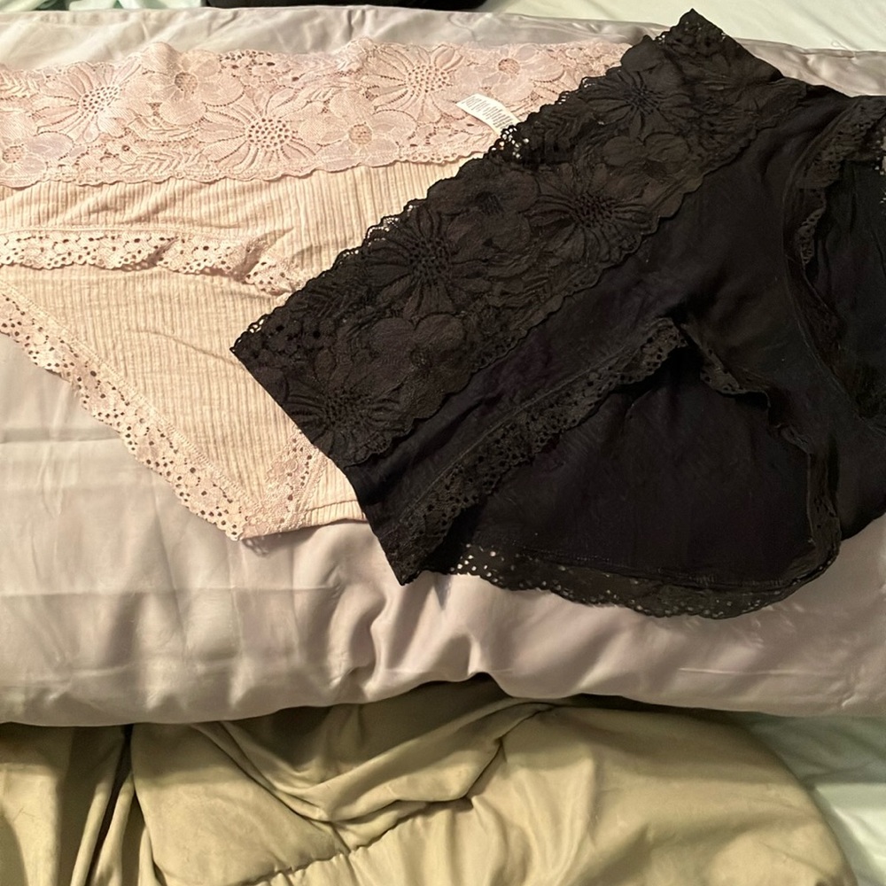 Aerie Boybriefs Set of 2 Size Large Superchill Vintage Lace Cotton Boybrief